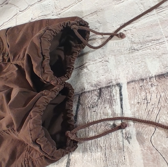 Prana Breathe Womens Cargo Brown Hiking Cinch Organic Cotton Shorts 10 - Picture 10 of 16